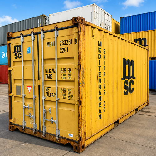 20ft shipping container - container, |