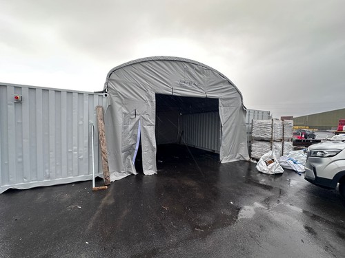 Shipping container dome - container,