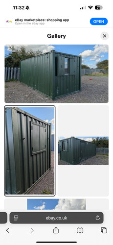 20ft used antivandal office - used,