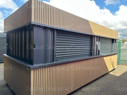 20ft 8ft cladded shipping - x,