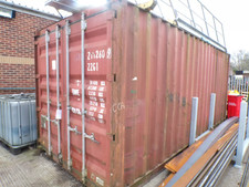 20 ft x  8 ft Red  Container